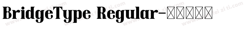 BridgeType Regular字体转换